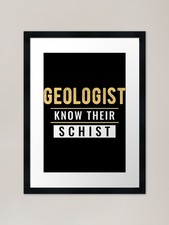 Listing image for Geology Schist Framed Art Print Framed Wall Art Poster Canvas Print Picture