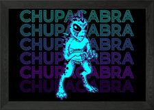 Listing image for El Chupacabra Cryptid Framed Wall Art Poster Canvas Print Picture