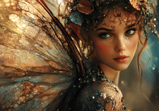 Listing image for Fairy Canvas Picture Print Wall Art Decor