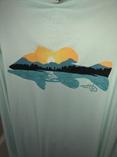 Listing image for REEL LIFE Sun Protector Mountain Lake Bass Fisherman BRAND NEW Shirt ❤️tb1000b