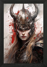 Listing image for Norse Nordic Mythology Framed Wall Art Poster Canvas Print Picture