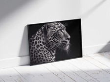 Listing image for BEAUTIFUL LEOPARD POSTER PRINT BIG CAT WILD ANIMAL NATURE WALL ART A2 A1 SIZE
