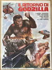 Listing image for GODZILLA VS SEA MONSTER RR1977 Original Cinema ITALIAN 2F Movie POSTER 39x55in