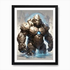 Listing image for Golem Art Print Framed Wall Art Poster Canvas Print Picture