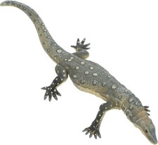 Listing image for Realistic Eye-Spotted Monitor Lizard Model - Lifelike Plastic Lizard Figure for