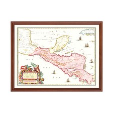 Listing image for Old Map of Guatemala 1665 - Vintage Guatemala Art Wall Decor
