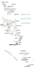 Listing image for Vanuatu City Road Map GLOSSY POSTER PICTURE PHOTO PRINT BANNER 13954