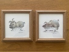 Listing image for Hippo in the bath (2) Framed Wall Art-Children’s Room, Playroom, Bathroom