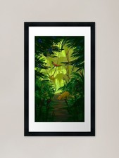 Listing image for Amazon Wildlife Animals Framed Art Framed Wall Art Poster Canvas Print Picture