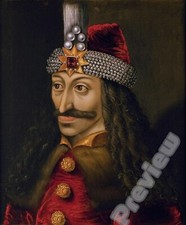 Listing image for Vlad Tepes 1560 Transylvania Dracula Vampire Print Poster Wall Art Picture A4+