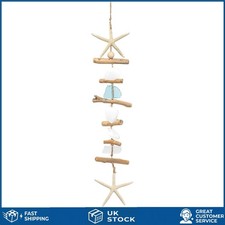 Listing image for Elegant Coastal Driftwood Wall Art Starfish & Sea Glass Decor 19.6in