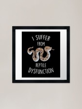 Listing image for Hognose Snake Reptile Dysfunction F Framed Wall Art Poster Canvas Print Picture