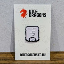 Listing image for DND Enamel Pin Badges 17 Designs TTRPG Cat Dragon D&D Tabletop Game Nerd Gifts