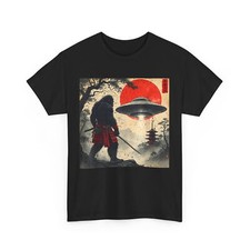 Listing image for Samurai Bigfoot Japanese UFO Vintage Graphic Ukiyo-e Art T-Shirt