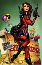 Listing image for GFT MONSTER ISLAND DEADPOOL COSPLAY ART PRINT - MIKE DeBALFO & JEREMY CLARK