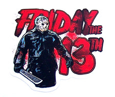 Listing image for Friday the 13th - Cut Sticker Decal Movie Horror Film JASON Camp Crystal Lake