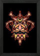 Listing image for Fire Spirit Framed Wall Art Poster Canvas Print Picture