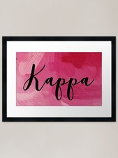 Listing image for Kappa Framed Art Print Framed Wall Art Poster Canvas Print Picture