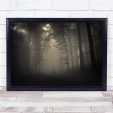 Listing image for Forest Tree Man Perosn Fog Landscape Transylvania Wall Art Print