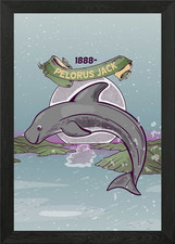 Listing image for Pelorus Jack, the Dolphin Framed Wall Art Poster Canvas Print Picture