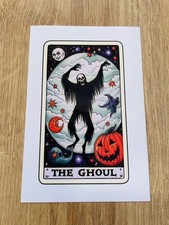 Listing image for The Ghoul Tarot Card Horror Unusual Print A6 Wall Art