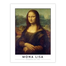 Listing image for Leonardo Da Vinci Mona Lisa La Gioconda Portrait Wall Art Poster Print