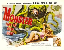 Listing image for VINTAGE MONSTER FROM THE OCEAN FLOOR MOVIE POSTER A2 PRINT