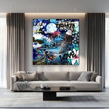 Listing image for Yemaya Art Canvas | African Goddess Wall Decor | Spiritual Afro-Caribbean
