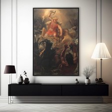 Listing image for Thor Fight with the Giants by Marten Eskil Winge Canvas/Poster Wall Art