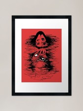 Listing image for Creature of the lake dark horror ar Framed Wall Art Poster Canvas Print Picture