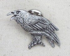 Listing image for Pagan Raven Pin Badge