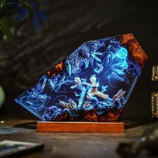 Listing image for Dragon Ball Z Goku Vegeta Resin LED Night Light Anime Collectible Figure Lamp