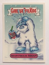 Listing image for Garbage Pail Kids Oh The Horror Sticker 7a Folklore Monster Brain Freeze Brian