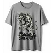 Listing image for Chupacabra T-Shirt Cryptid Monster Folklore Legend Creepy Cryptozoology Tee