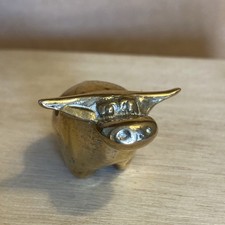 Listing image for Vintage Brass Mini Ox/Bull/Highland Cow Cute Figurine Collectible