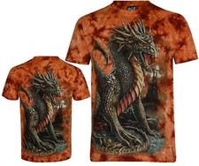 Listing image for Dragon Mythical Beast Fantasy Glow in Dark Tie Dye T-Shirt M - 3XL by Wild