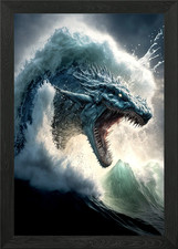 Listing image for Magical sea creature Framed Wall Art Poster Canvas Print Picture