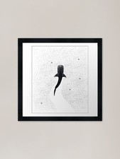 Listing image for Whale Shark Rhincodon typus Galaxy Framed Wall Art Poster Canvas Print Picture