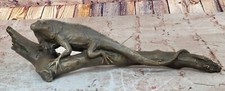 Listing image for Solid bronze Sculpture komodo dragon Monitor varanidae Varanus Lizard Figure Art