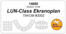 Listing image for KV Models KV14685 1:144 LUN-Class Ekranoplan