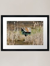 Listing image for Rustic Birdhouse in Wetland Framed Framed Wall Art Poster Canvas Print Picture