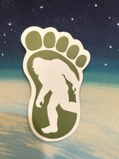 Listing image for Bigfoot Sasquatch Vinyl Sticker Funny Cryptid Decal For Laptop Car Bottle Skate