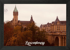 Listing image for Luxembourg City Framed Wall Art Poster Canvas Print Picture
