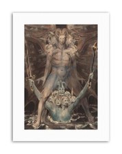 Listing image for William Blake British Great Red Dragon Beast Sea Canvas Art Print