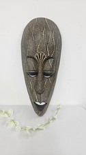 Listing image for Tribal Mask Wall Hanging Hand Painted Wall Art Home Decor Prop
