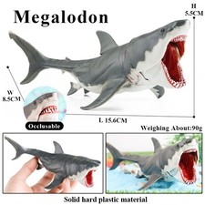 Listing image for Large Shark Ocean Animal Action Figure – Sea Life Fish Model PVC Collectible Toy