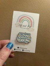 Listing image for Pin Badge - “You Drew Stars Around My Scars” - Cardigan - Folklore Inspired Pin
