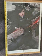 Listing image for Artgerm Stanley Lau Art Print Gantz Reika Shimoriya Hiroya Autographed Signed