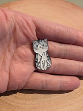 Listing image for Taylor Swift Hard Enamel Pin Swiftie Merch Gift Brooch Badge Folklore Cat