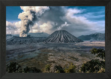 Listing image for Volcanic Landscape Framed Wall Art Poster Canvas Print Picture